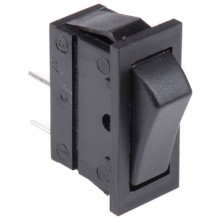 Black SPST Rocker Switch, On-Off, 16 A@ 250 V ac 27.2mm 12.2mm